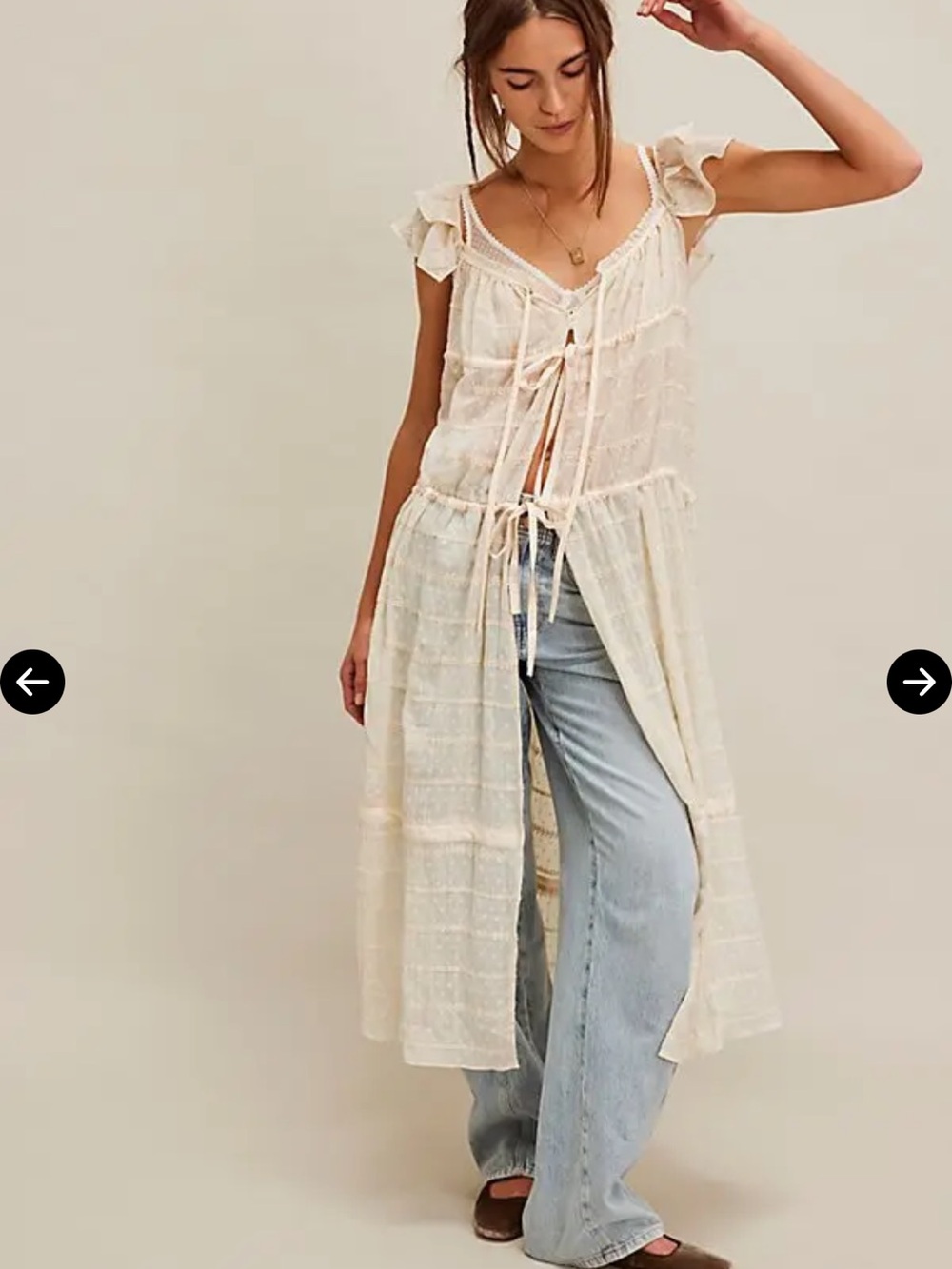 Lace Tie Kimono
